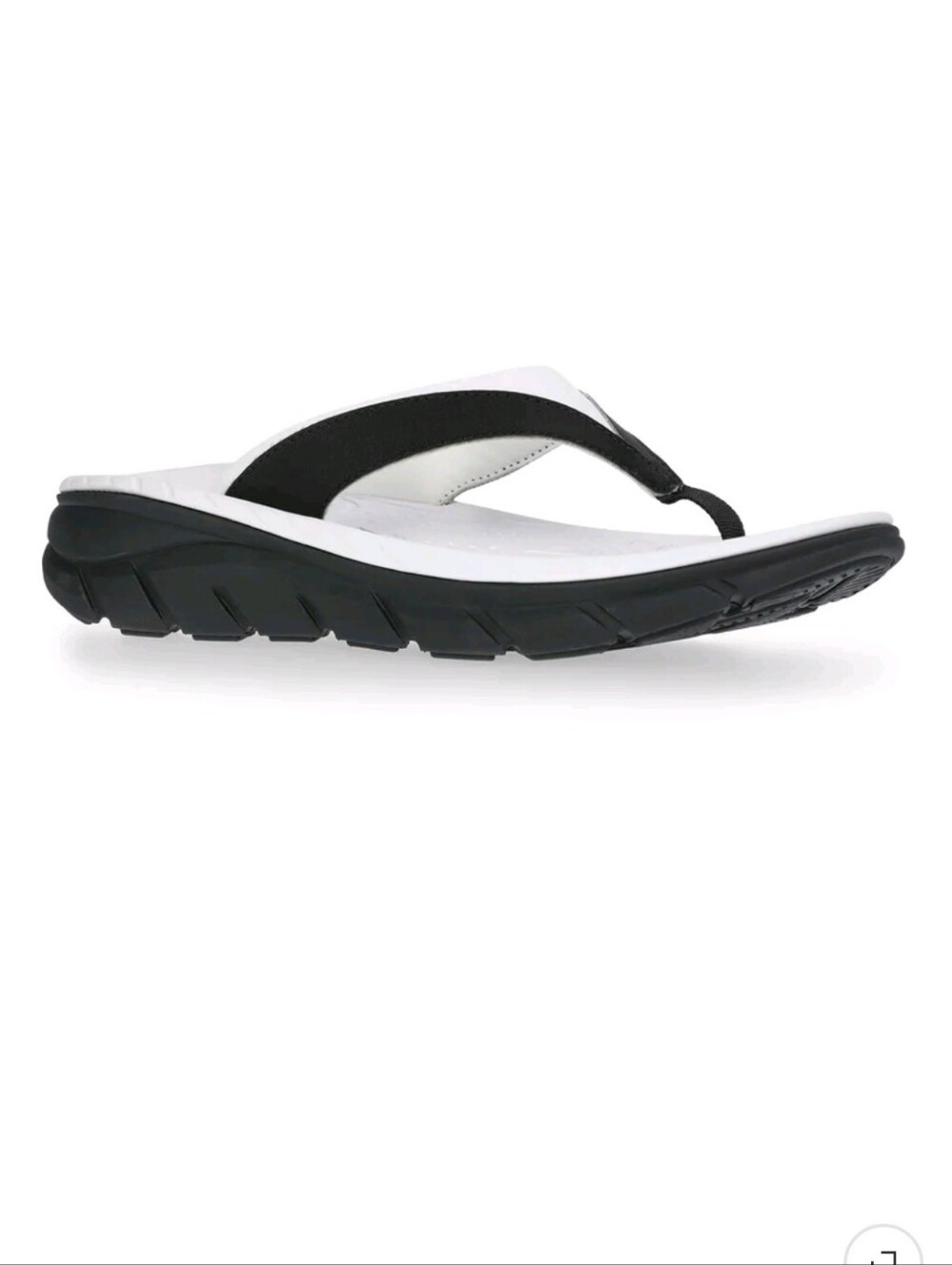 AVIA Hightail Thong Women’s Flip Flop Sandals White -Black Sz 11 NWT